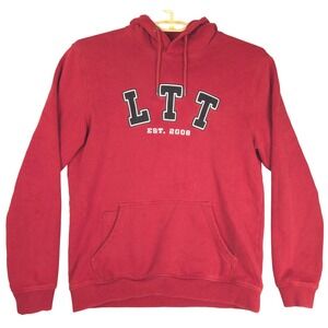 Linus Tech Tips LTT Red Hoodie Sweatshirt Mens Size Medium